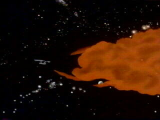 Cloud creature - intelligent entity from another galaxy - voice of Majel Barrett