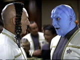 Hars Adislo - Bolian Ambassador at the reception on the Enterprise - John Hostetter