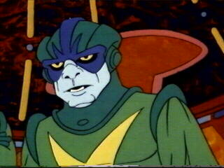Orion Commander - Orion pirate who stole the Enterprise's cargo of dylithiam crystals and strobolin - voice of James Doohan